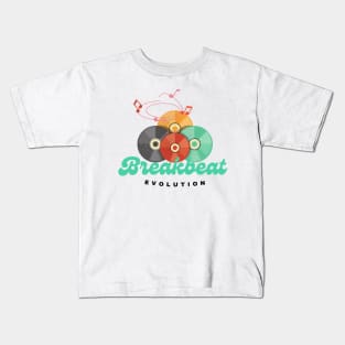 BREAKBEAT - Evolution (teal) Kids T-Shirt